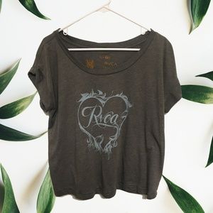RVCA cropped t-shirt